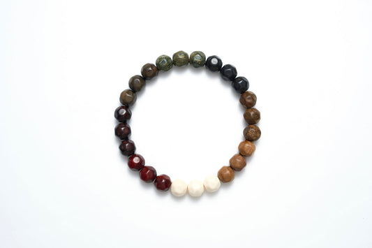 Old Mountain Sandalwood Bracelet (Doppel Meteorite) - Y&E Jewelry -  -  - #five elements#